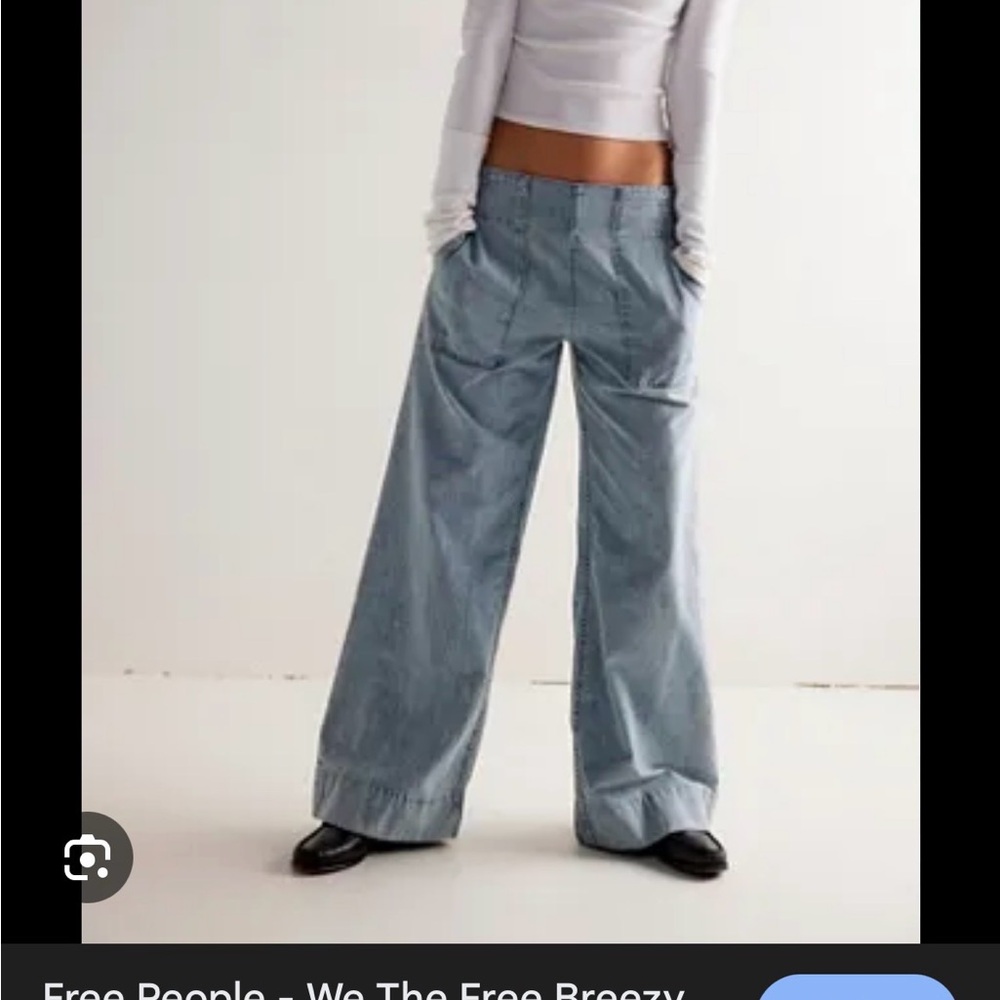 We The Free Light Blue Denim Trousers